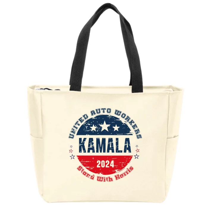 Stand With Kamala Harris Trump Is A Scab Vote Harris 2024 Zip Tote Bag