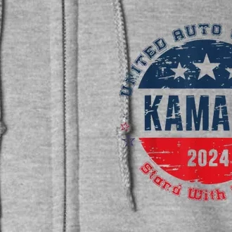 Stand With Kamala Harris Trump Is A Scab Vote Harris 2024 Full Zip Hoodie