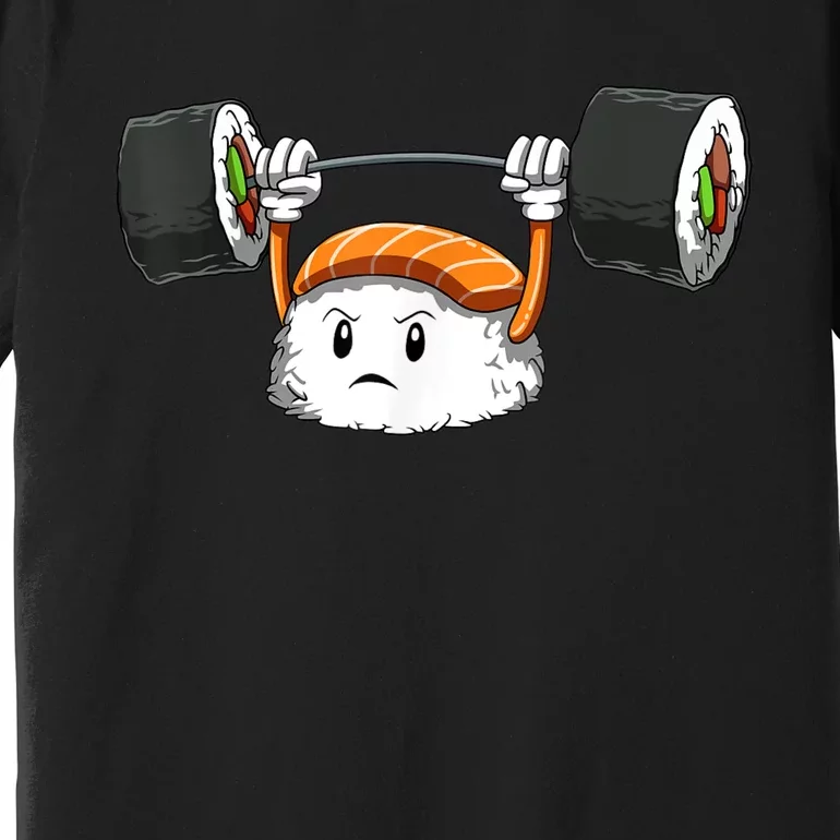 Sushi Weight Lifting Gym Sushi Workout Japanese Bodybuilder Premium T-Shirt