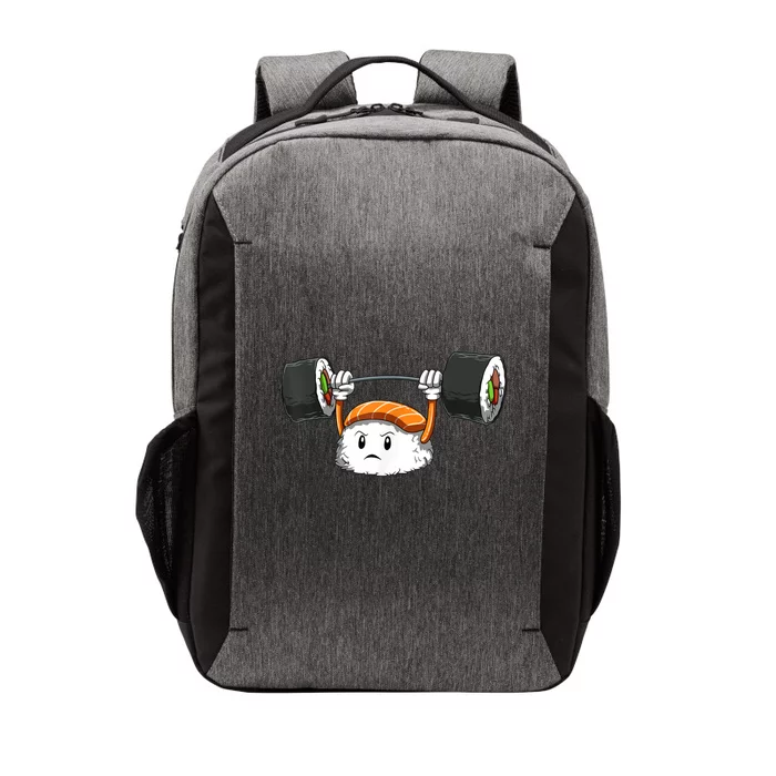 Sushi Weight Lifting Gym Sushi Workout Japanese Bodybuilder Vector Backpack