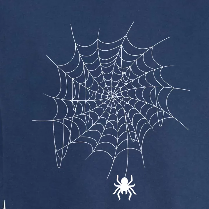 Spider Web Lazy Diy Halloween Costume Garment-Dyed Sweatshirt