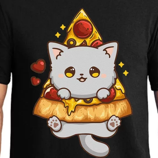 Someday We Ll All Be Dead Existential Dread Kawaii Cat Pizza Pajama Set