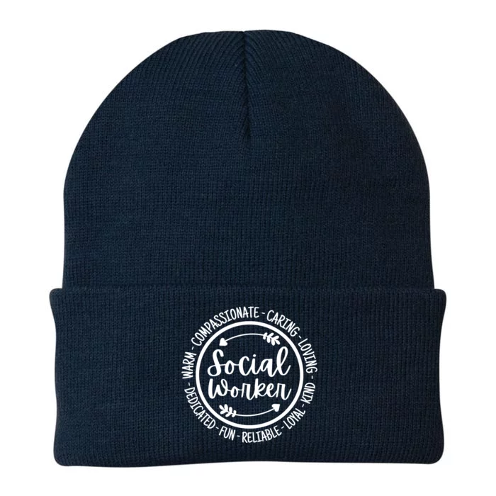 Social Worker Life Social Work Appreciation Gift Knit Cap Winter Beanie