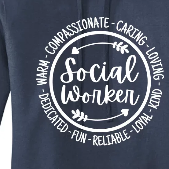 Social Worker Life Social Work Appreciation Gift Women's Pullover Hoodie