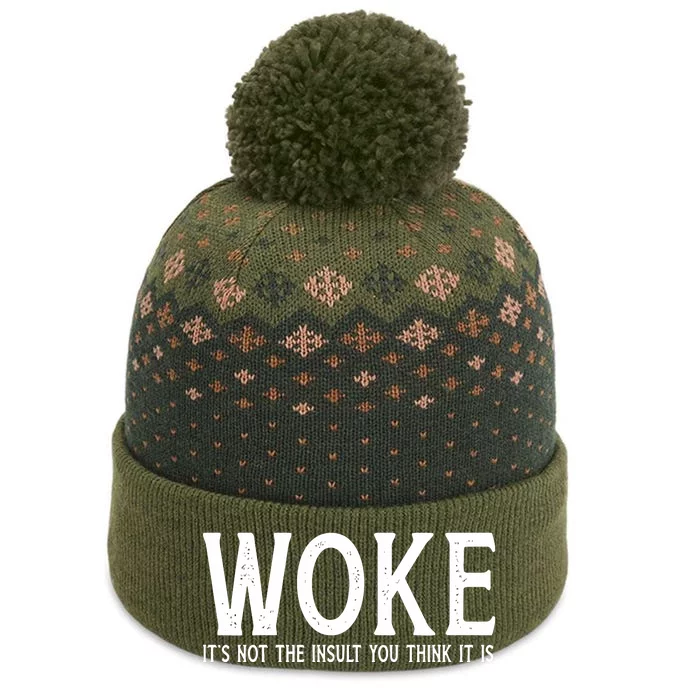 Stay Woke Liberal The Baniff Cuffed Pom Beanie