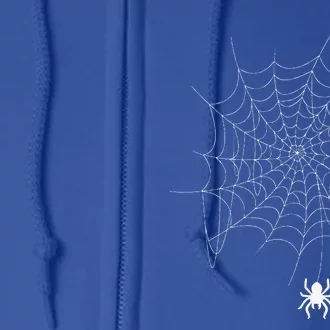 Spider Web Lazy DIY Halloween Costume Spooky Insect Full Zip Hoodie