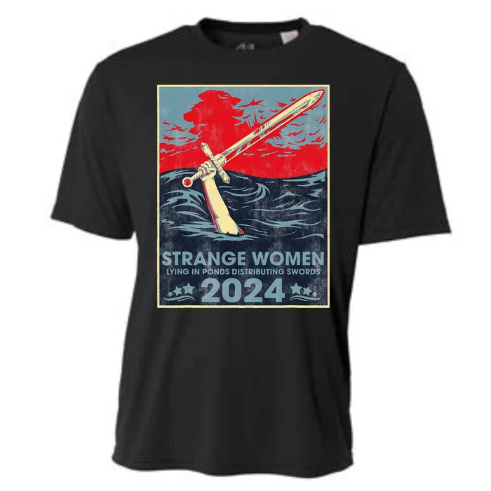 Strange Women Lying In Ponds Distributing Swords 2024 Cooling Performance Crew T-Shirt