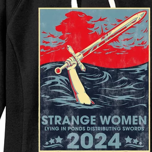 Strange Women Lying In Ponds Distributing Swords 2024 Women's Fleece Hoodie