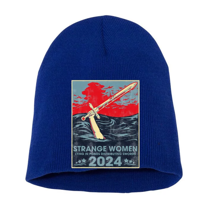 Strange Women Lying In Ponds Distributing Swords 2024 Short Acrylic Beanie