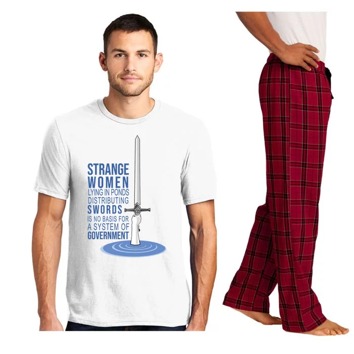 Strange Women Lying In Ponds Distributing Swords Pajama Set