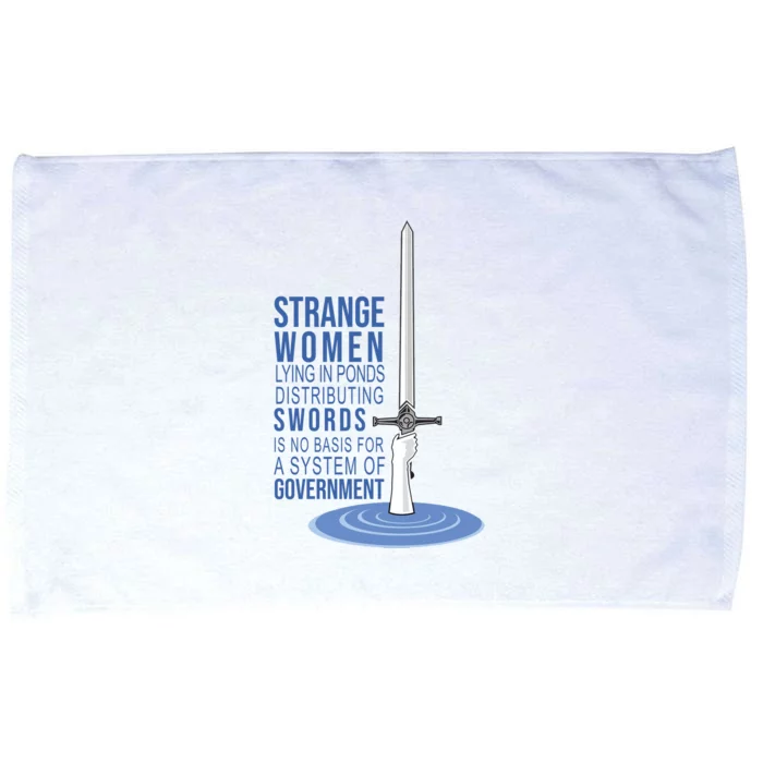 Strange Women Lying In Ponds Distributing Swords Microfiber Hand Towel