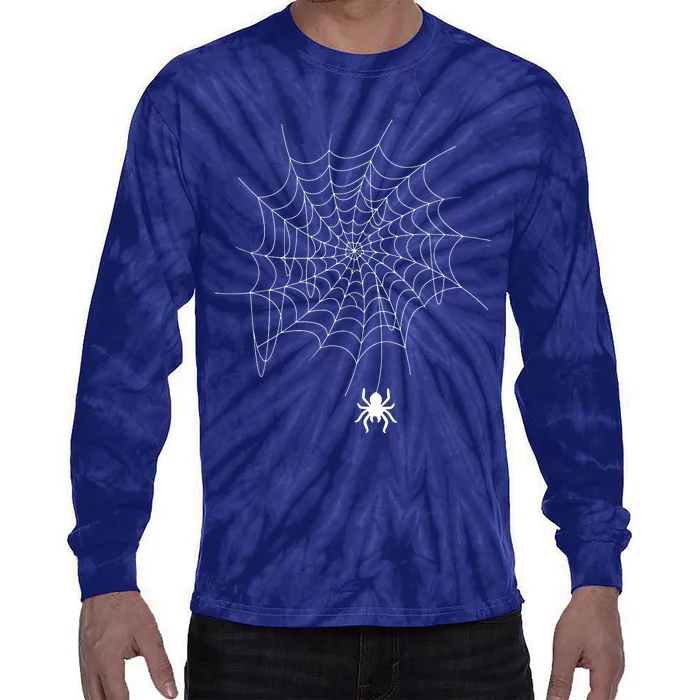 Spider Web Lazy Diy Halloween Costume Spooky Insect Tie-Dye Long Sleeve Shirt