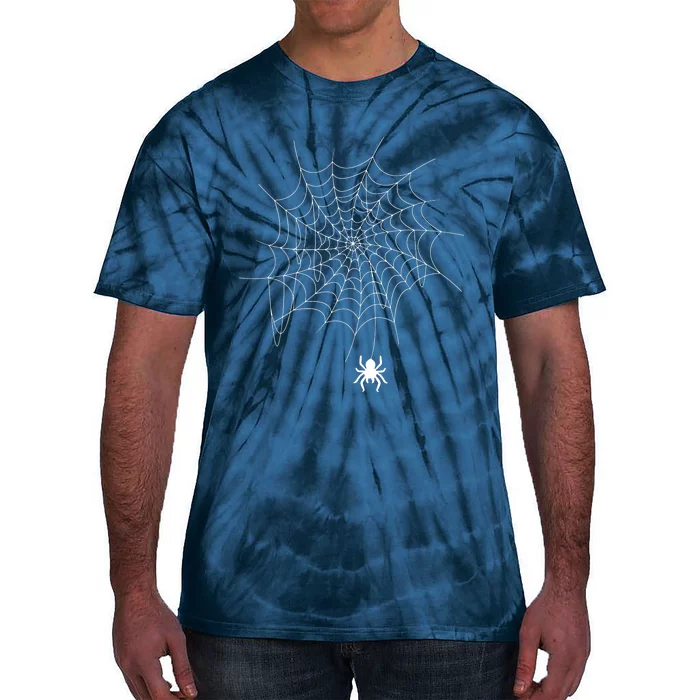 Spider Web Lazy Diy Halloween Costume Spooky Insect Tie-Dye T-Shirt