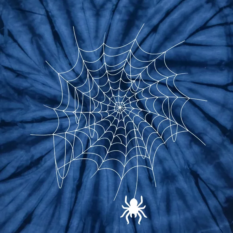 Spider Web Lazy Diy Halloween Costume Spooky Insect Tie-Dye T-Shirt