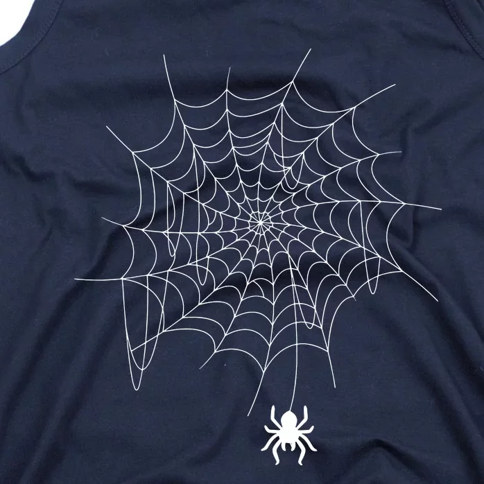 Spider Web Lazy Diy Halloween Costume Spooky Insect Tank Top