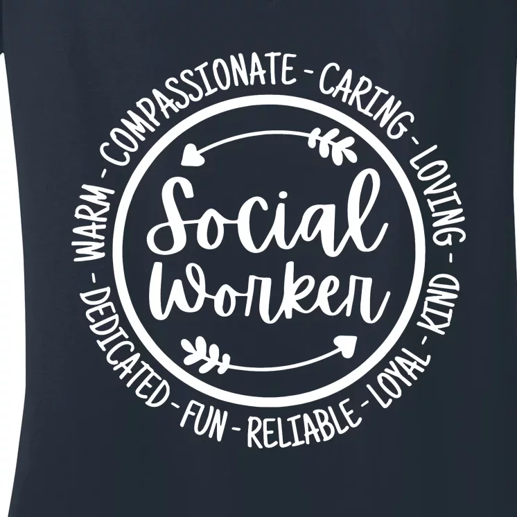 Social Worker Life Social Work Appreciation Women's V-Neck T-Shirt