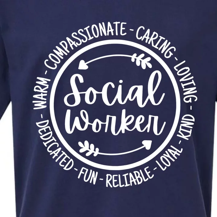 Social Worker Life Social Work Appreciation Sueded Cloud Jersey T-Shirt