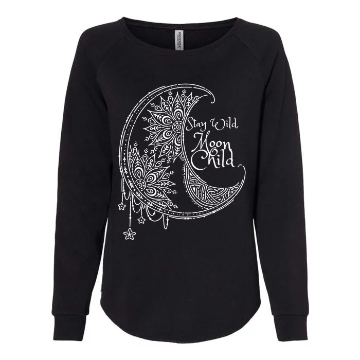 Stay Wild Moon Child Womens California Wash Sweatshirt