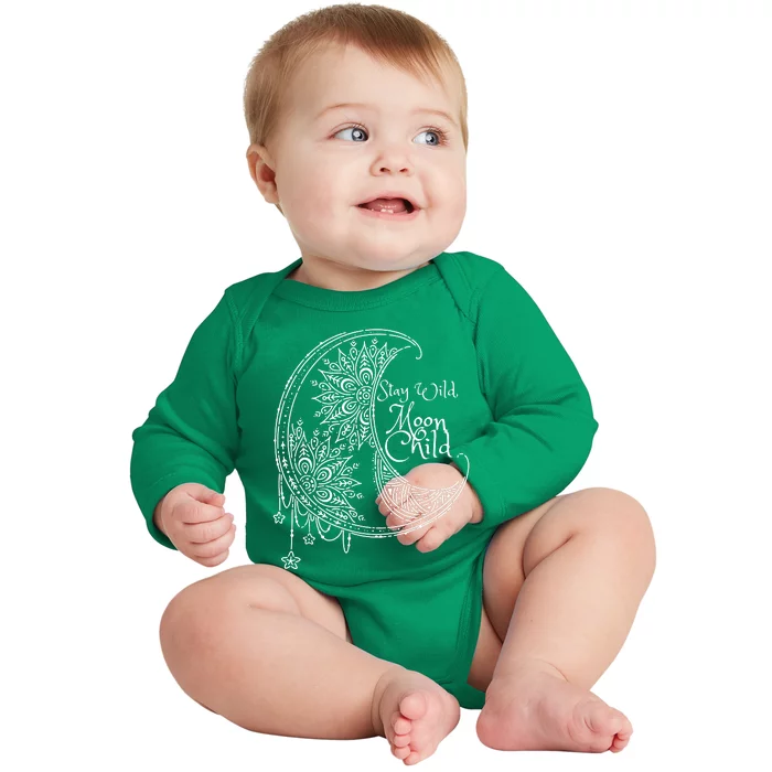 Stay Wild Moon Child Baby Long Sleeve Bodysuit