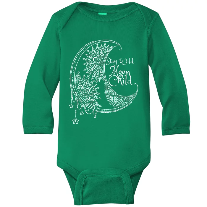 Stay Wild Moon Child Baby Long Sleeve Bodysuit