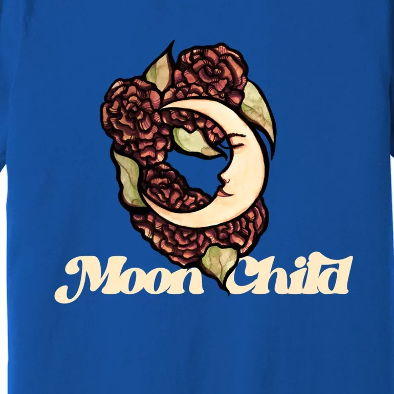 Stay Wild Moon Flower Full Moon Art Moon Witch Gift Premium T-Shirt