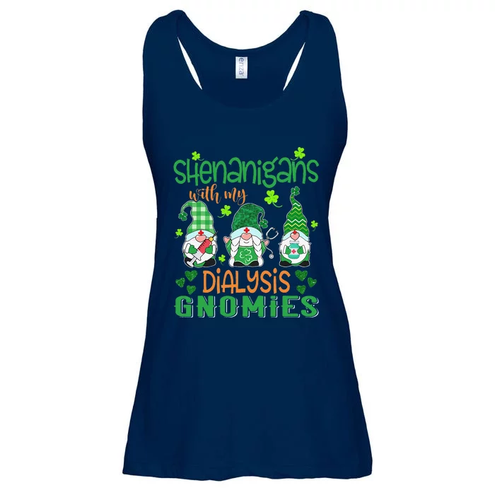 Shenanigans With My Dialysis Gnomies St Patricks Day Nurse Ladies Essential Flowy Tank