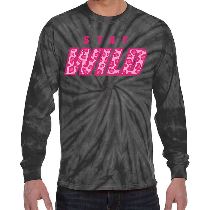 Stay Wild Merch Ben Azelart Pink Tie-Dye Long Sleeve Shirt