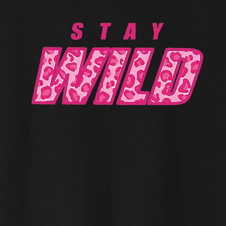 Stay Wild Merch Ben Azelart Pink Women's Crop Top Tee