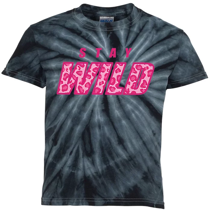Stay Wild Merch Ben Azelart Pink Kids Tie-Dye T-Shirt | TeeShirtPalace
