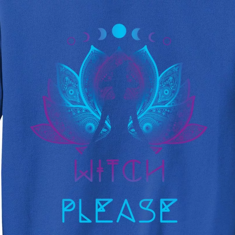 Spiritual Witchy Moon Magick Halloween Yoga Witch Please Gift Sweatshirt