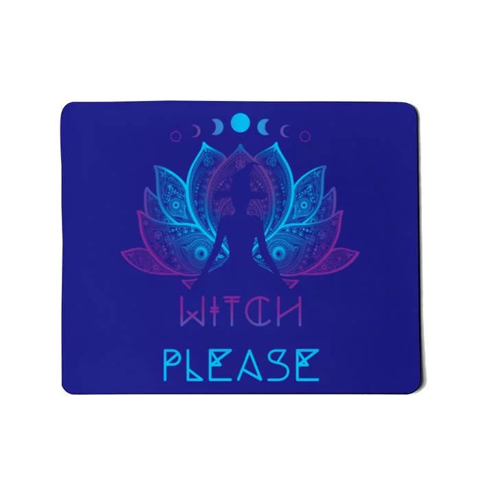 Spiritual Witchy Moon Magick Halloween Yoga Witch Please Gift Mousepad