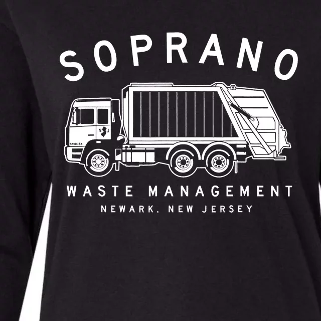 Soprano Waste Management Womens Cotton Relaxed Long Sleeve T-Shirt