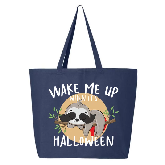 Sloth Wake Me Up When Its Halloween Gift 25L Jumbo Tote