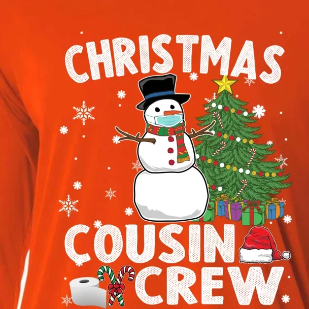 Snow Wearing Mask Christmas Cousin Crew Gift Cooling Performance Long Sleeve Crew