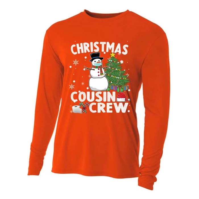 Snow Wearing Mask Christmas Cousin Crew Gift Cooling Performance Long Sleeve Crew