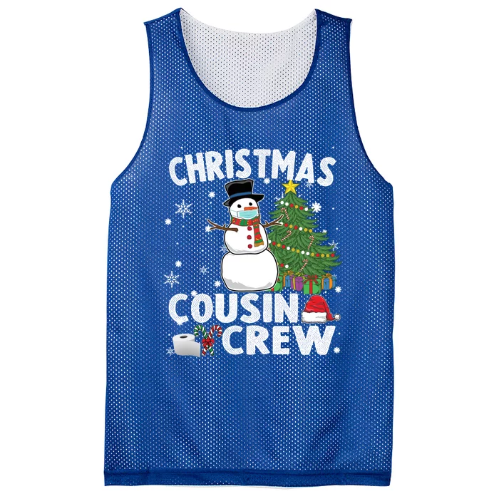 Snow Wearing Mask Christmas Cousin Crew Gift Mesh Reversible Basketball Jersey Tank