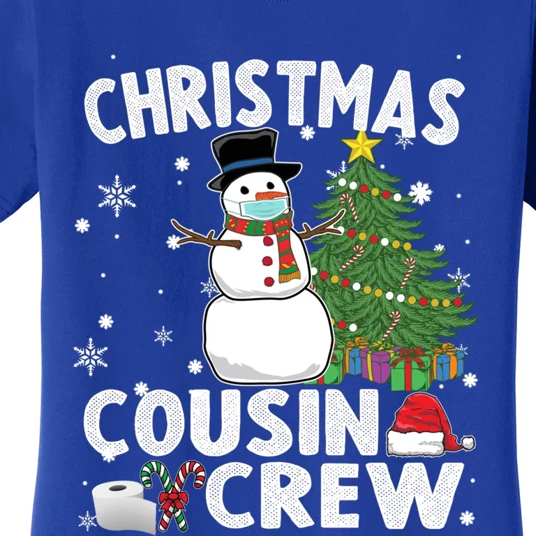 Snow Wearing Mask Christmas Cousin Crew Gift Women's T-Shirt