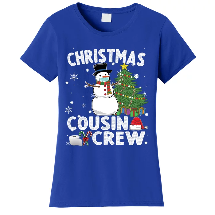 Snow Wearing Mask Christmas Cousin Crew Gift Women's T-Shirt