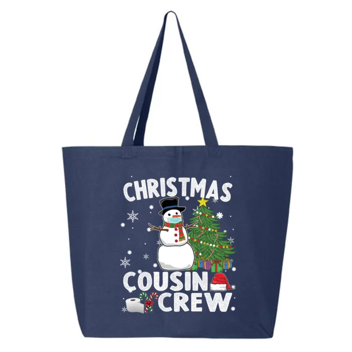 Snow Wearing Mask Christmas Cousin Crew Gift 25L Jumbo Tote