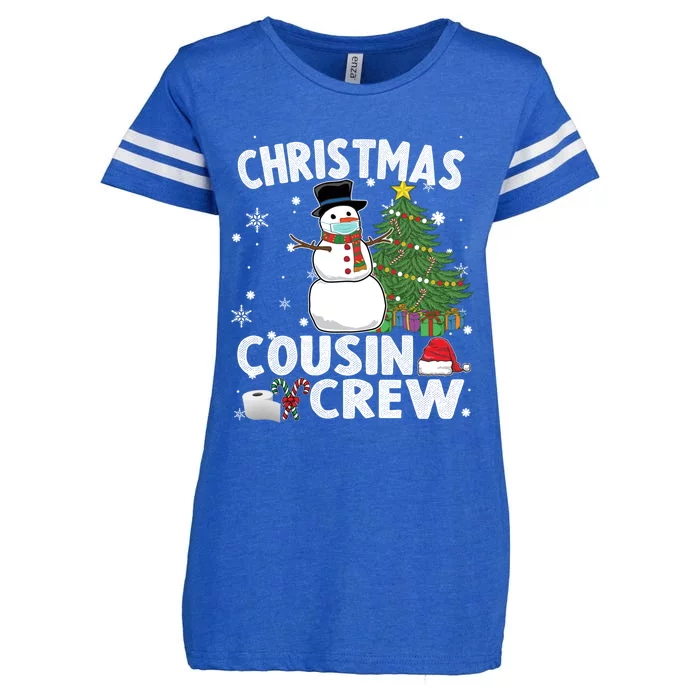 Snow Wearing Mask Christmas Cousin Crew Gift Enza Ladies Jersey Football T-Shirt