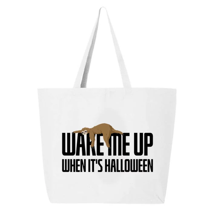 Sloth Wake Me Up When Its Halloween Gift 25L Jumbo Tote