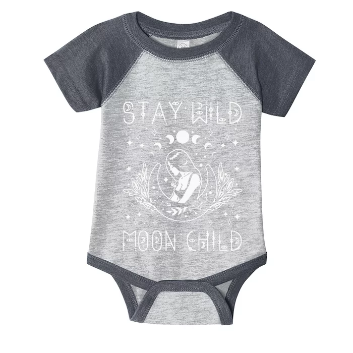 Stay Wild Moon Child Celestial Wiccan Witchy Boho Vibes Infant Baby Jersey Bodysuit