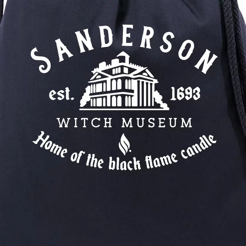 Sanderson Witch Museum Home Of The Black Flame Candle Est 1693 Drawstring Bag