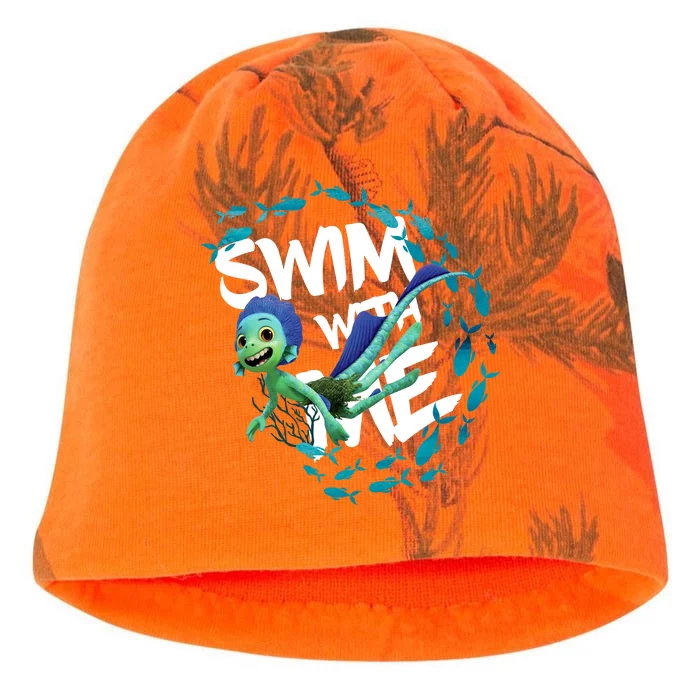 Swim With Me Cute Cartoon Mermaid Kati - Camo Knit Beanie