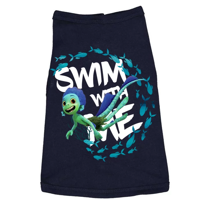 Swim With Me Cute Cartoon Mermaid Doggie Tank