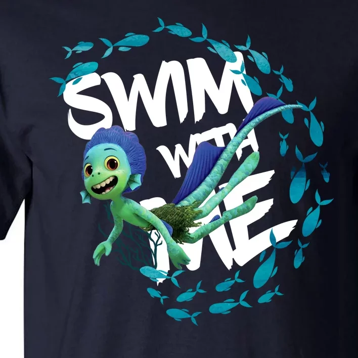 Swim With Me Cute Cartoon Mermaid Tall T-Shirt