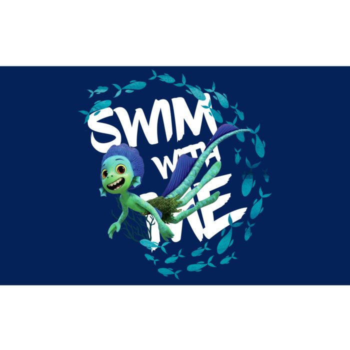 Swim With Me Cute Cartoon Mermaid Bumper Sticker