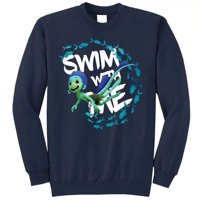 Swim With Me Cute Cartoon Mermaid Tall Sweatshirt