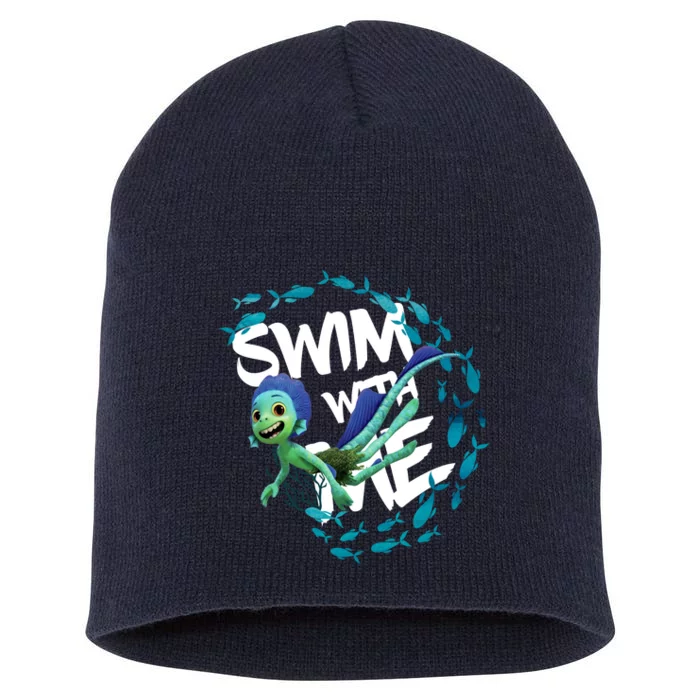 Swim With Me Cute Cartoon Mermaid Short Acrylic Beanie