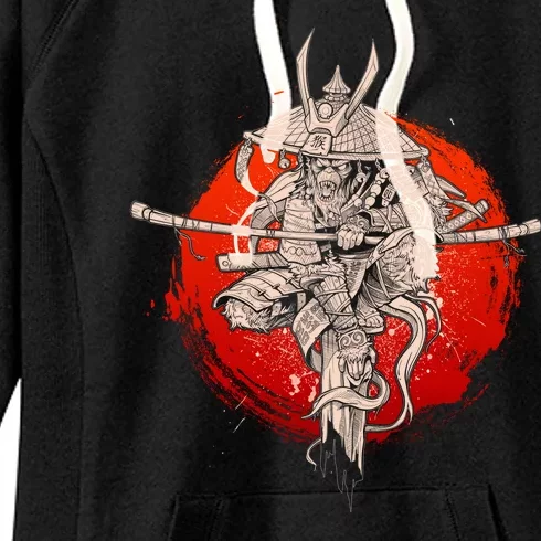 Samurai Warrior Monkey King Women's Fleece Hoodie